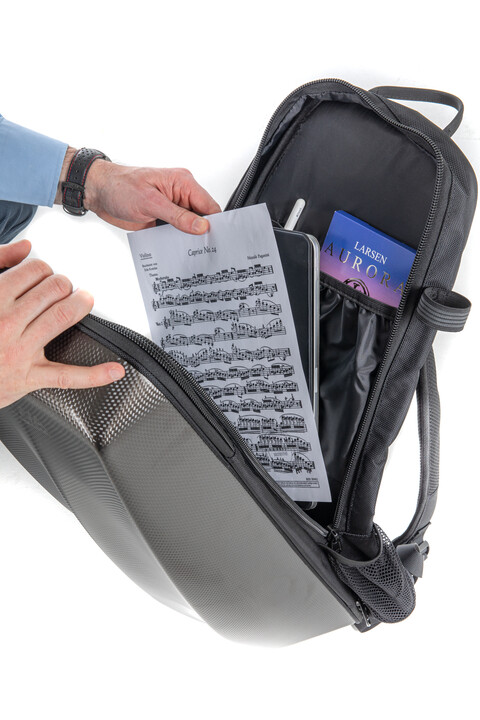 Gewa Chrome Backpack Straps for Violin Case - Little Rock Violin Shop