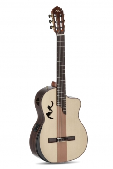 Manuel Rodriguez Caf&eacute; Cortado, Indian Rosewood 4/4, Satin, E-Acoustic, Cutaway