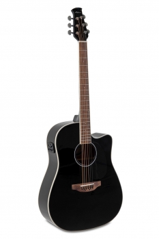 Applause Wood Classic Dreadnought Black Gloss Electro