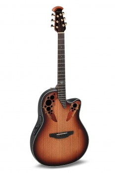 Ovation Celebrity Exotic Selection 2025 Limited E-Acoustic Guitar CE44P-FLE-G, Flamed Eucalyptus